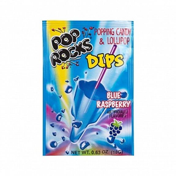 Pop Rocks Dips Blue Raspberry 18x18g