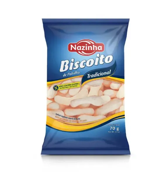 Nazinha Biscoito de polvilho Tradicional 12x70g