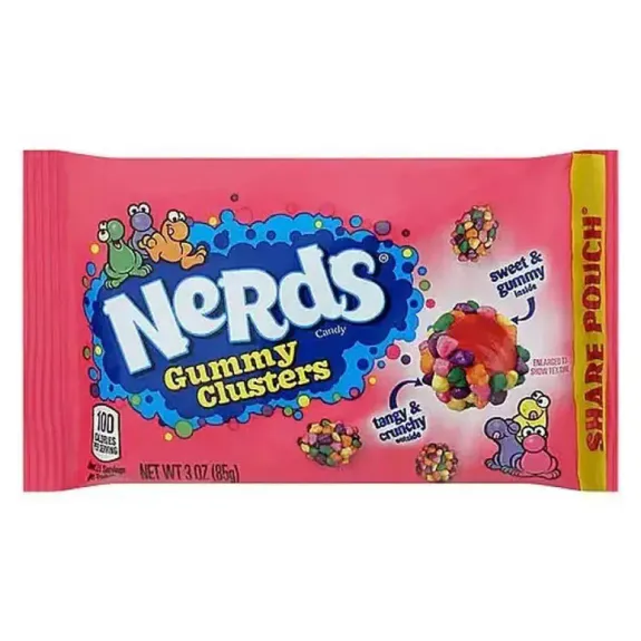 NERDS Clusters SharePack D-Tray 48x85g