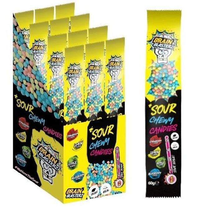 Hovedbilde Brain Blasterz Sour Chewy  Candies 12x60g