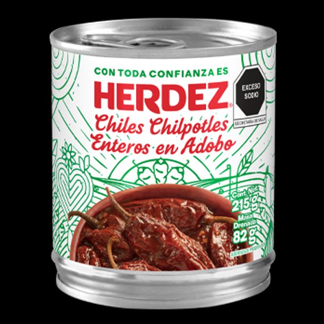 Hovedbilde HERDEZ CHIPOTLES ADOBADO 24x198g
