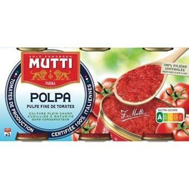 Hovedbilde Mutti Tomater Finhakkede (Polpa) 24x400 g