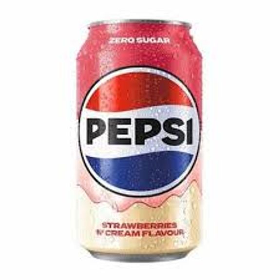 Pepsi Zero Strawberries Cream Soda 24x330ml